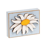 Welcome & Daisy Wooden Blocks (Set of 2)