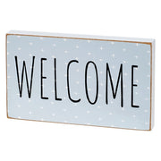 Welcome & Daisy Wooden Blocks (Set of 2)