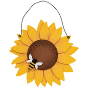 Layered Wood Sunflower & Bee Hanger