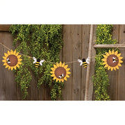 Sunflower & Bee Wooden Garland