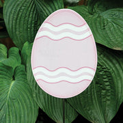 Glittered Pink Easter Egg Planter Stake Topper