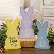 For Peeps Sake Chunky Bunny Sitters (Set of 3)