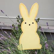 Yellow Bunny Planter Stake Topper - 14.75"H