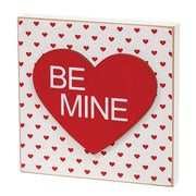 Layered Heart Square Block  (3 Count Assortment)