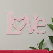 Love Glittered Heart Wall Hanger