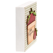 Pick Happiness Strawberries Layered Box Sign