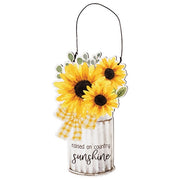 Hello Sunshine Sunflower Ornament  (3 Count Assortment)
