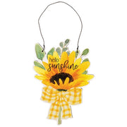 Hello Sunshine Sunflower Ornament  (3 Count Assortment)