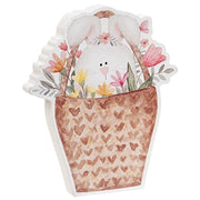Bunny Basket Chunky Wooden Sitter  (3 Count Assortment)