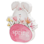 Bunny Basket Chunky Wooden Sitter  (3 Count Assortment)