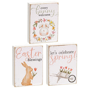 Easter Blessings Mini Rectangle Block  (3 Count Assortment)