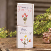 Flowers of Kindness Mini Rectangle Block  (2 Count Assortment)