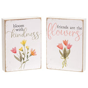 Flowers of Kindness Mini Rectangle Block  (2 Count Assortment)