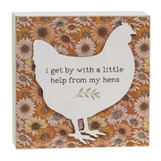 Floral Layered Chicken Box Sign  (3 Count Assortment)