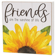 Be the Sunshine Sunflower Square Box Sign  (2 Count Assortment)