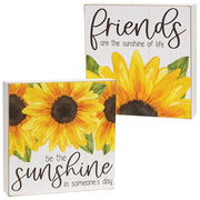 Be the Sunshine Sunflower Square Box Sign  (2 Count Assortment)
