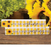Sunflower Gingham Mini Stick  (2 Count Assortment)