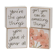 You're The Good Things Mini Square Blocks (Set of 4)