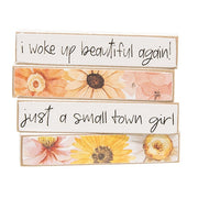 Just A Small Town Girl Floral Tiny Mini Sticks (Set of 4)