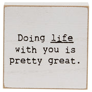 Doing Life Mini Square Block  (3 Count Assortment)