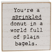 Love Your Bad Days Mini Square Block  (3 Count Assortment)