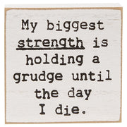 My Biggest Strength Mini Square Block  (3 Count Assortment)