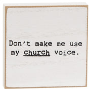 God Is Testing Me Mini Square Block  (3 Count Assortment)