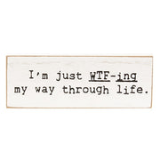 My Way Through Life Thin Rectangle Block  (3 Count Assortment)