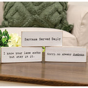 SarcaSmall Served Daily Thin Rectangle Block  (3 Count Assortment)