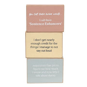 Sentence Enhancers Rectangle Block  (3 Count Assortment)