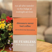 Be Fearless Rectangle Block  (3 Count Assortment)