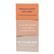 Be Fearless Rectangle Block  (3 Count Assortment)