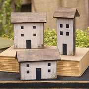 Weathered Wooden Primitive House Sitter  (3 Count Assortment)