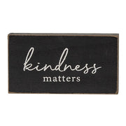 Kindness Sentiment Distressed Wooden Block  (4 Count Assortment)