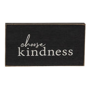 Kindness Sentiment Distressed Wooden Block  (4 Count Assortment)