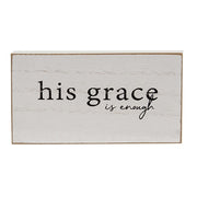 Faith Sentiment Distressed Wooden Block  (3 Count Assortment)