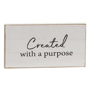 Faith Sentiment Distressed Wooden Block  (3 Count Assortment)