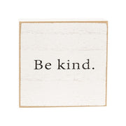 Inspirational Faith Word White Wooden Square Block  (6 Count Assortment)