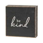Inspirational Hope Words Black Wooden Square Block  (6 Count Assortment)