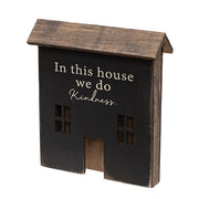 Home Sentiment Primitive Wooden House Sitter  (3 Count Assortment)