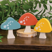 Mini Chunky Floral Mushroom Sitters (Set of 3)