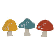Mini Chunky Floral Mushroom Sitters (Set of 3)