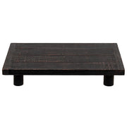 Distressed Black Wooden Rectangle Riser