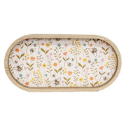 Bee Flower Oval Tray