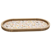 Bee Flower Oval Tray