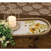 Bumble Bee & Flower Oval Tray