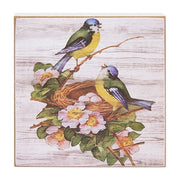 Welcome Spring Bluebird Square Block  (3 Count Assortment)