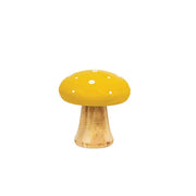 White Dotted Yellow Wood Mushrooms (Set of 2)