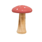 White Dotted Coral Wood Mushrooms (Set of 2)