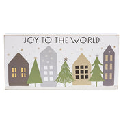 Joy to the World Village Box Sign